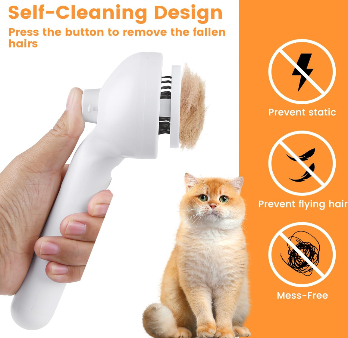 Pet Hair Removal Spray Brush